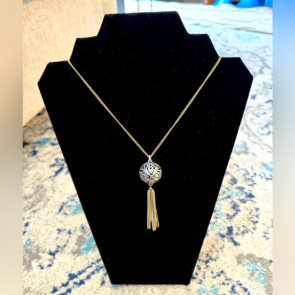 Lucky brand multi metal pendant necklace
